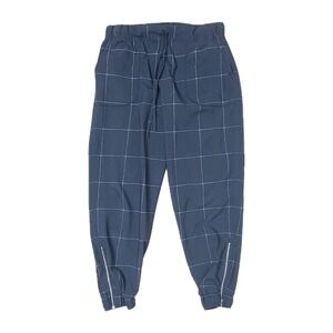 Albion Jetsetter Joggers XS Black White Windowpane Ankle Zip Pull On Pants‎